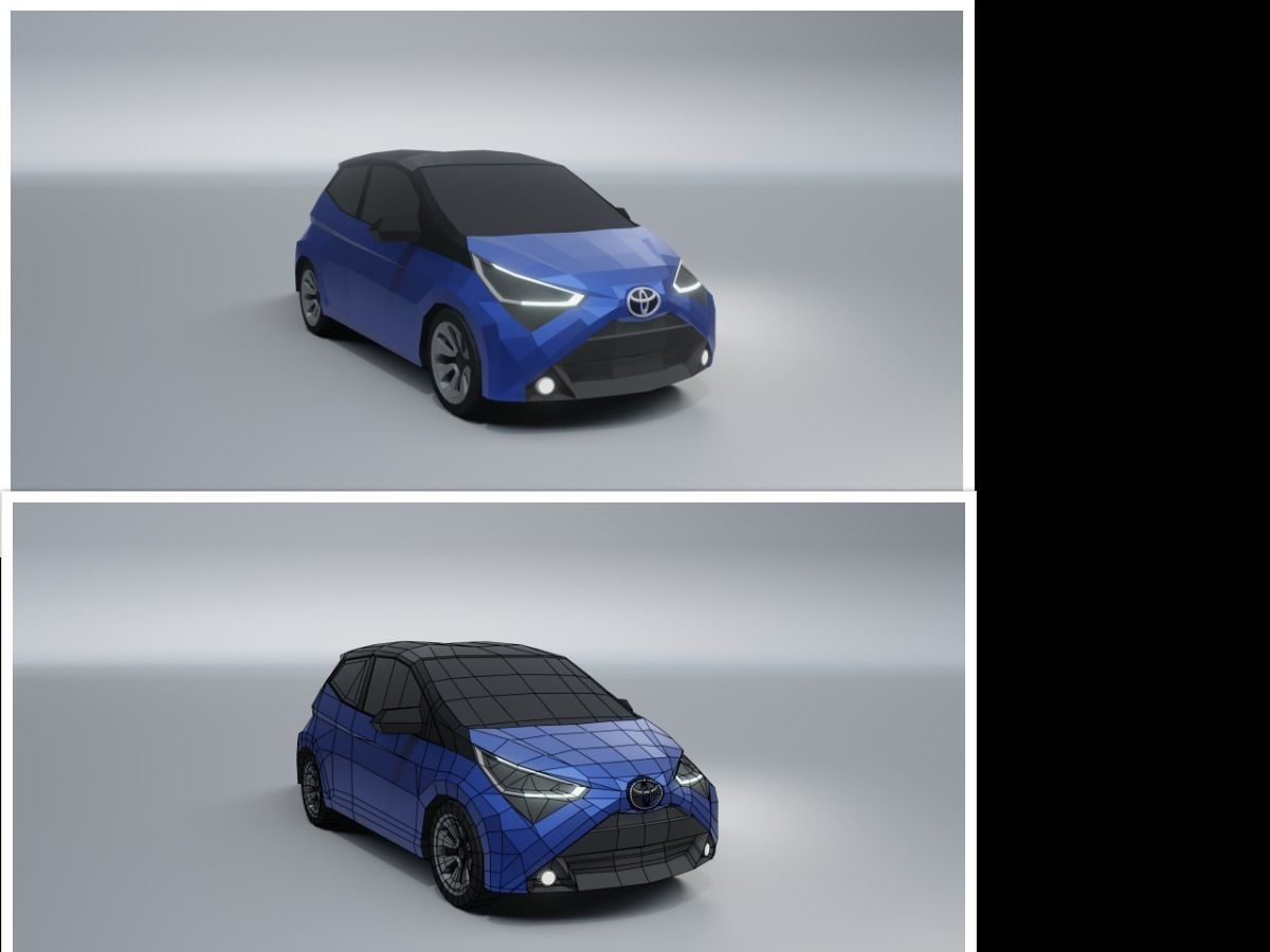 collection of 50 low poly cars 3D models Low-poly 3D model_47