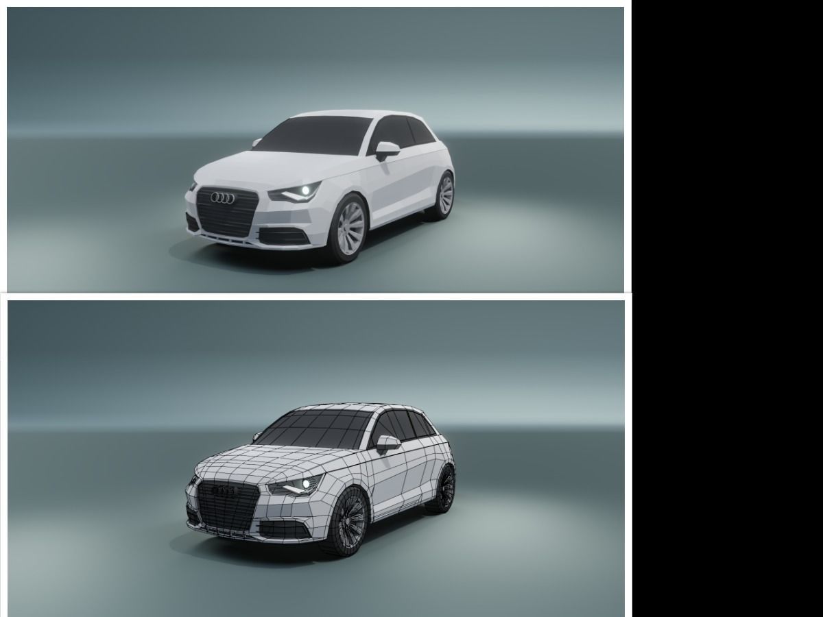 collection of 50 low poly cars 3D models Low-poly 3D model_12