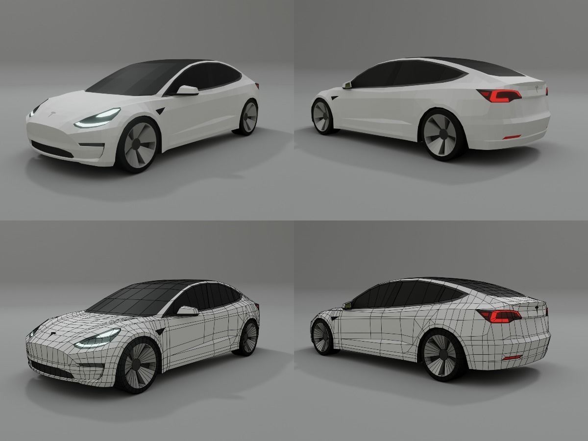 collection of 50 low poly cars 3D models Low-poly 3D model_46