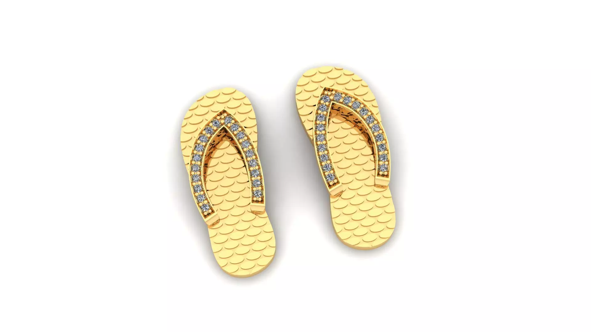 Chinelo Havaiana pingente diamantes 3D print model