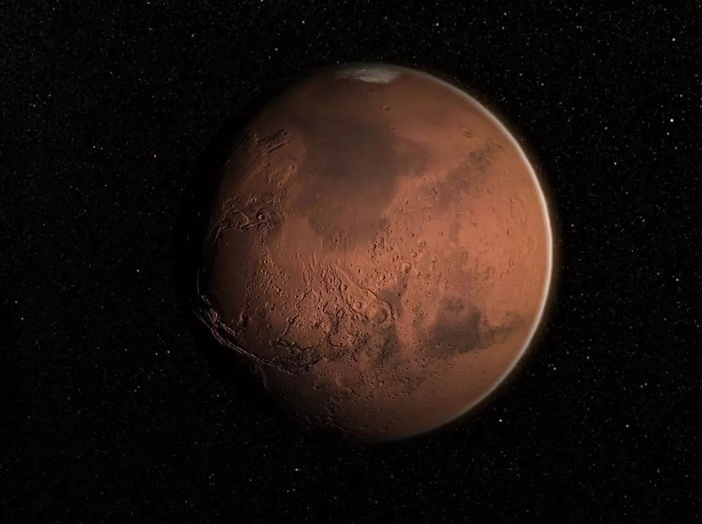 Realistic Mars Planet with atmosphere 3D model_0