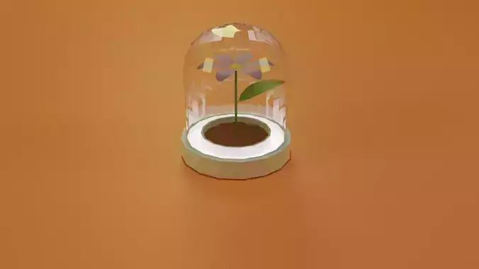 Flower In Glass Container