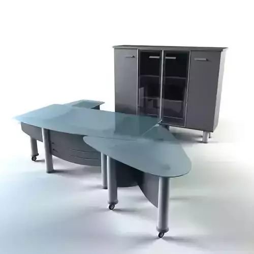 office table and cabinet Full Mobili 3D model