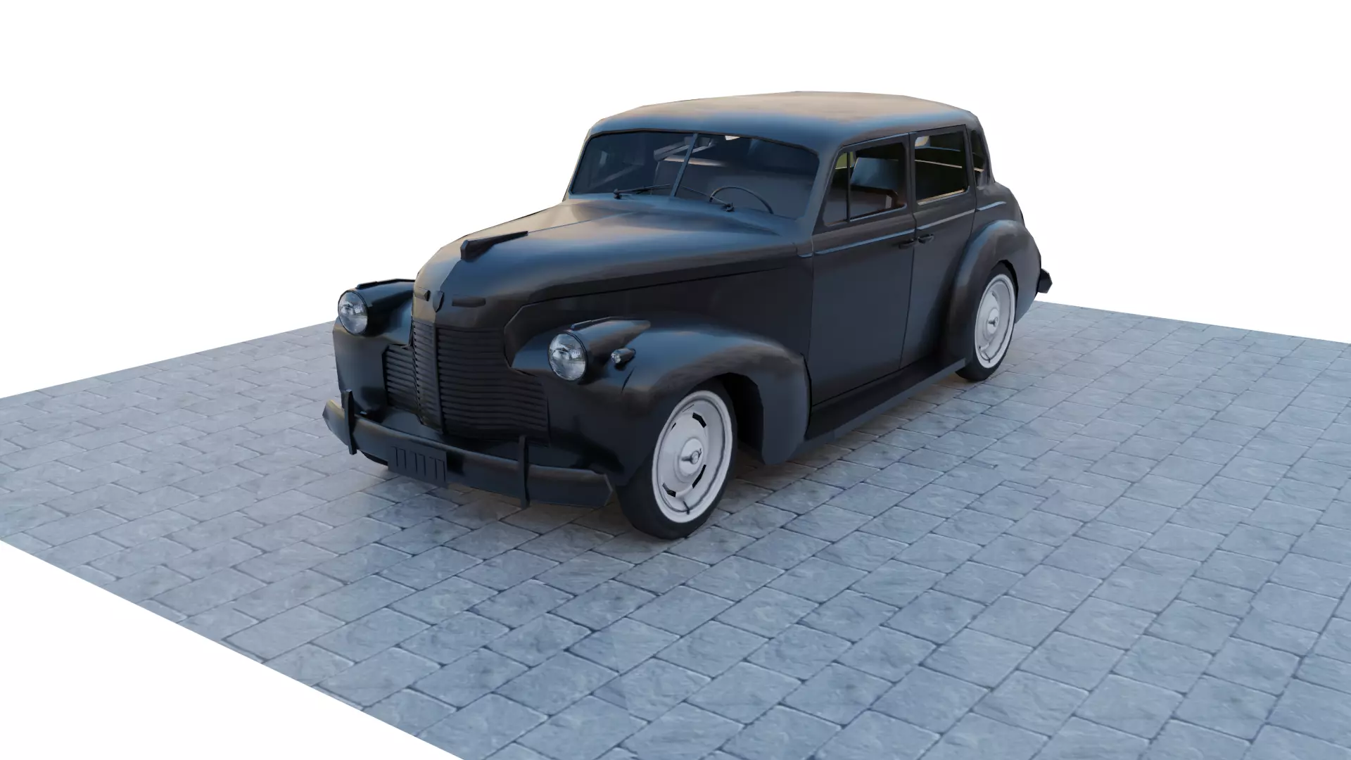 Chevrolet Sedan 1940 Low-poly 3D model