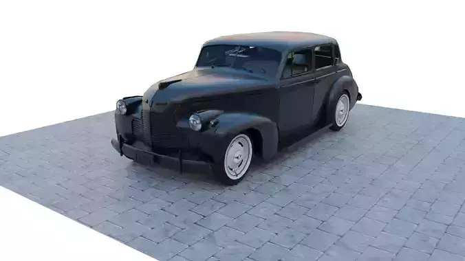 Chevrolet Sedan 1940 Low-poly 3D model