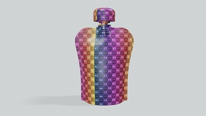 Drink Spout Pouch Mock Up  3D model 2