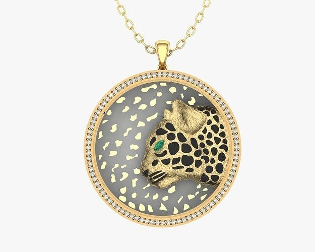tiger necklace 3D model