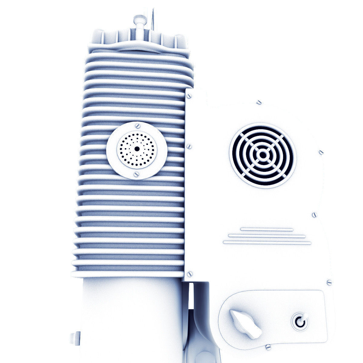 Old 8mm projector Vray 3D model_15