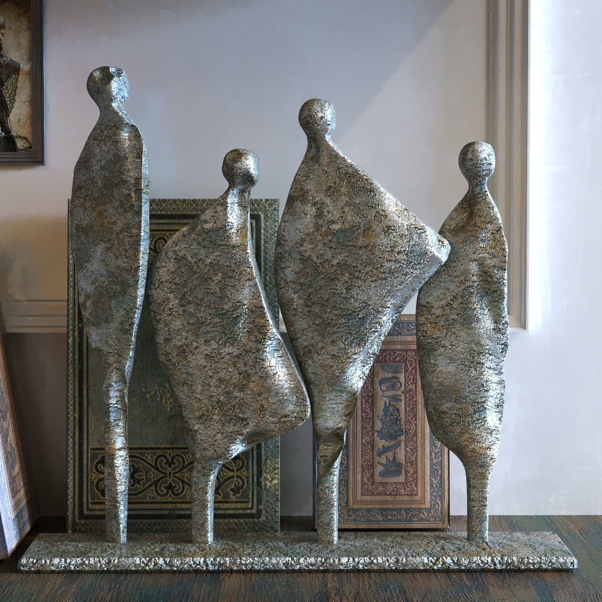 decoration set 098 africa art style 3D model_8