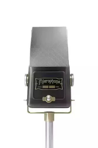 Old microphone Low Poly PBR ready