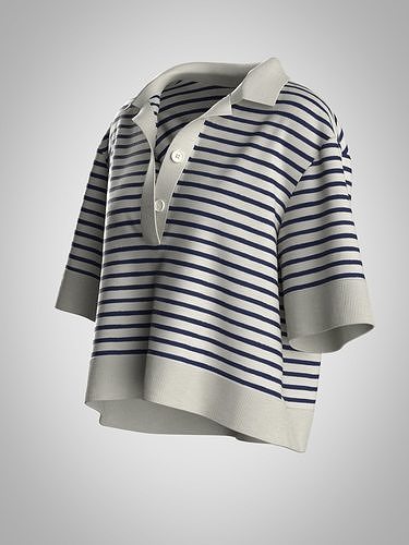 polo shirt Low-poly 3D model