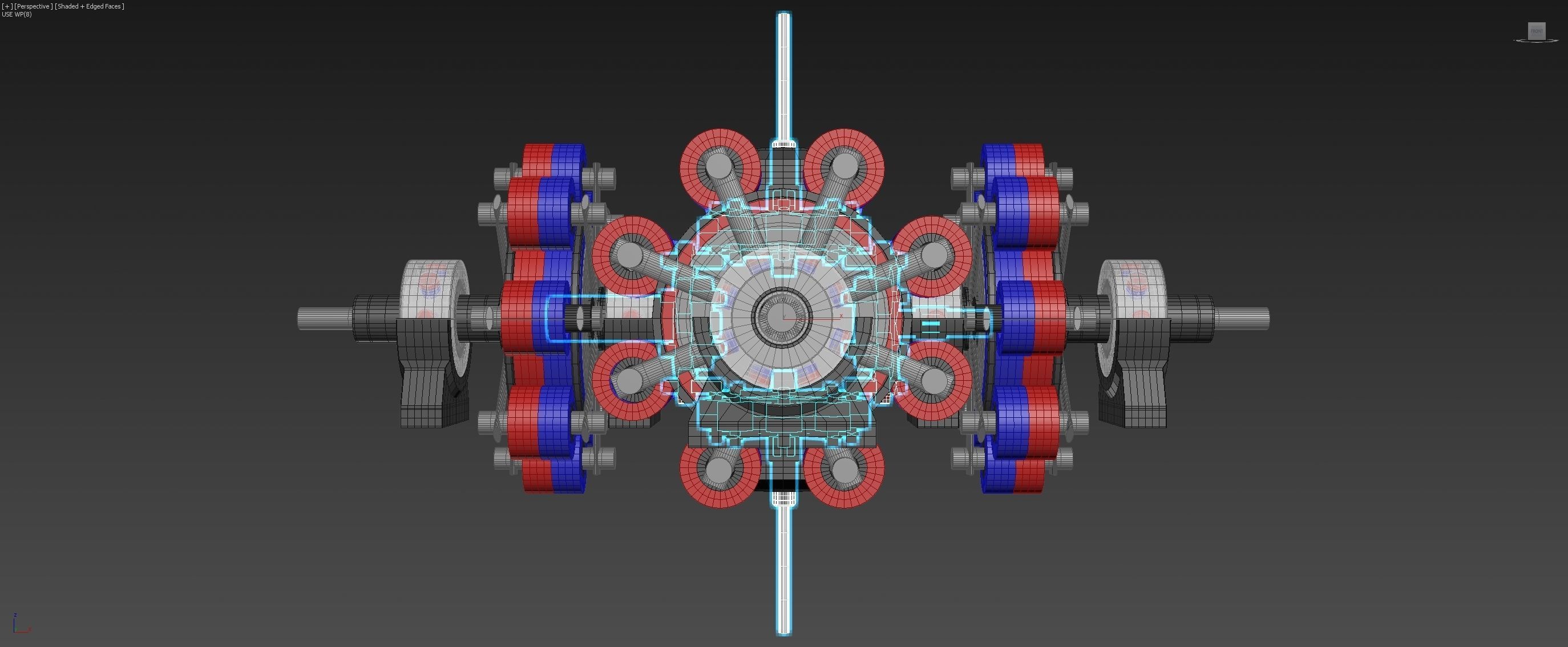6D Suspended Inverted Magnetic Coupling - Concept 3D model_2