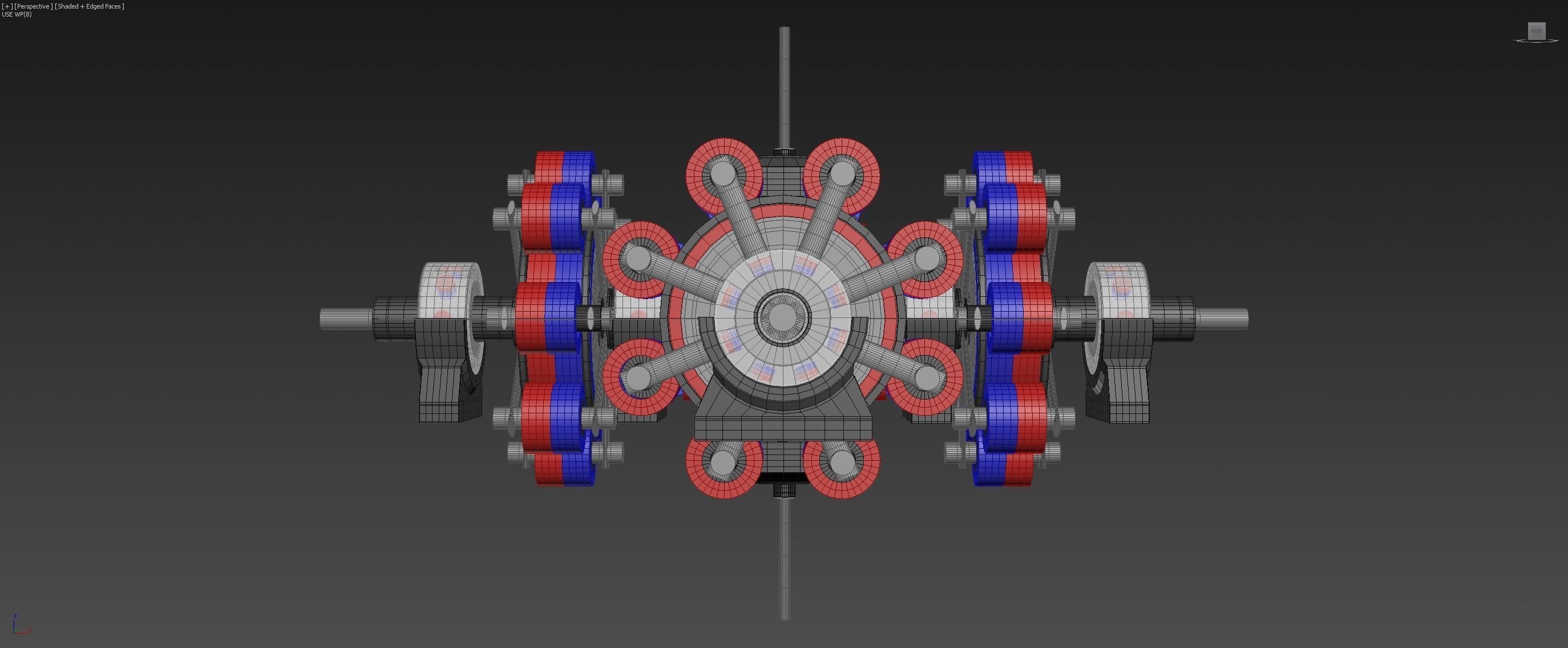 6D Suspended Inverted Magnetic Coupling - Concept 3D model_1