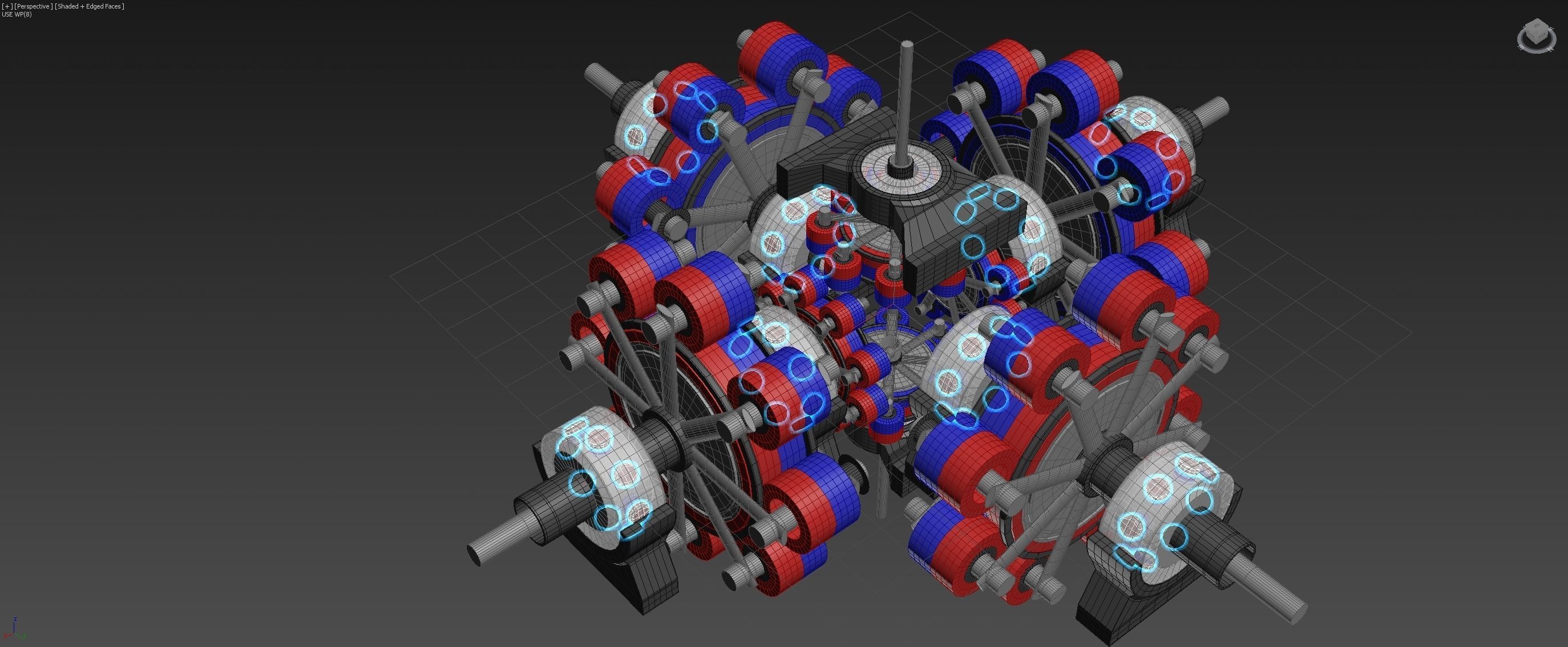 6D Suspended Inverted Magnetic Coupling - Concept 3D model_14