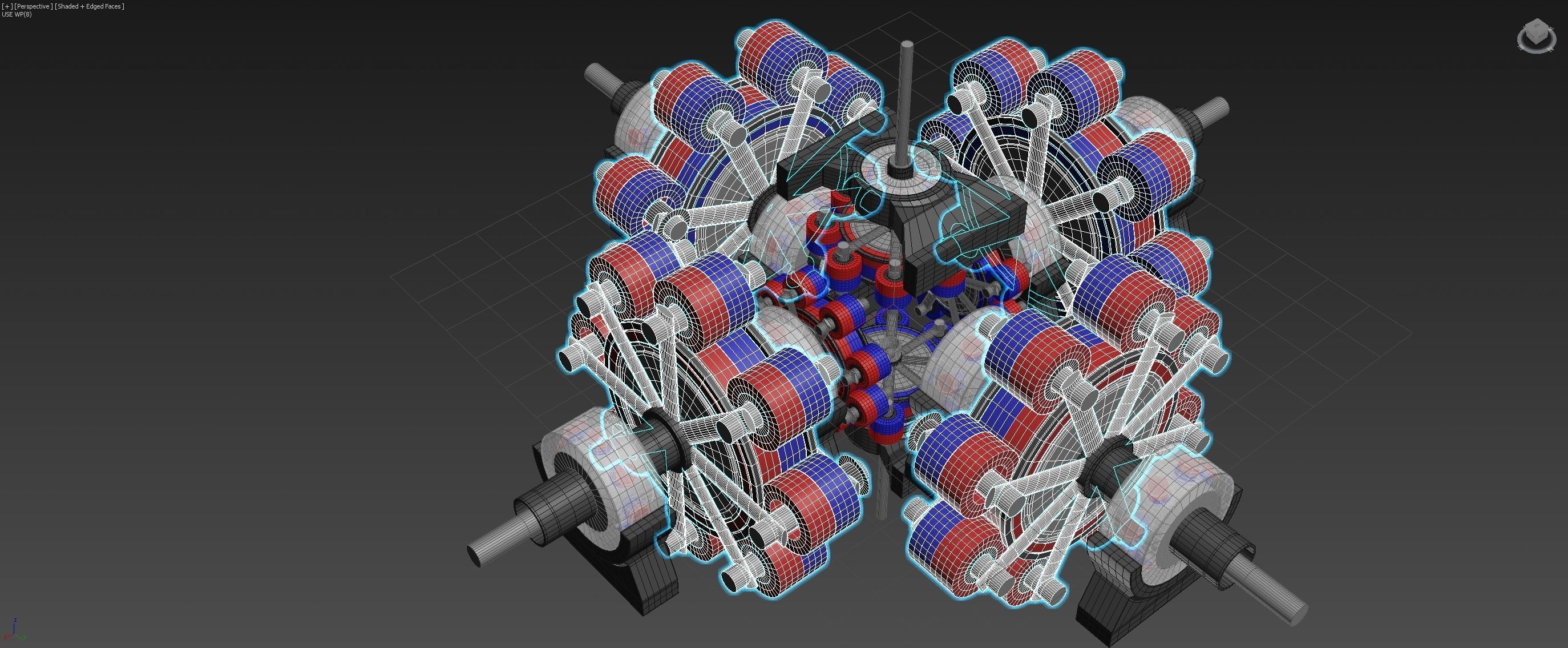 6D Suspended Inverted Magnetic Coupling - Concept 3D model_12