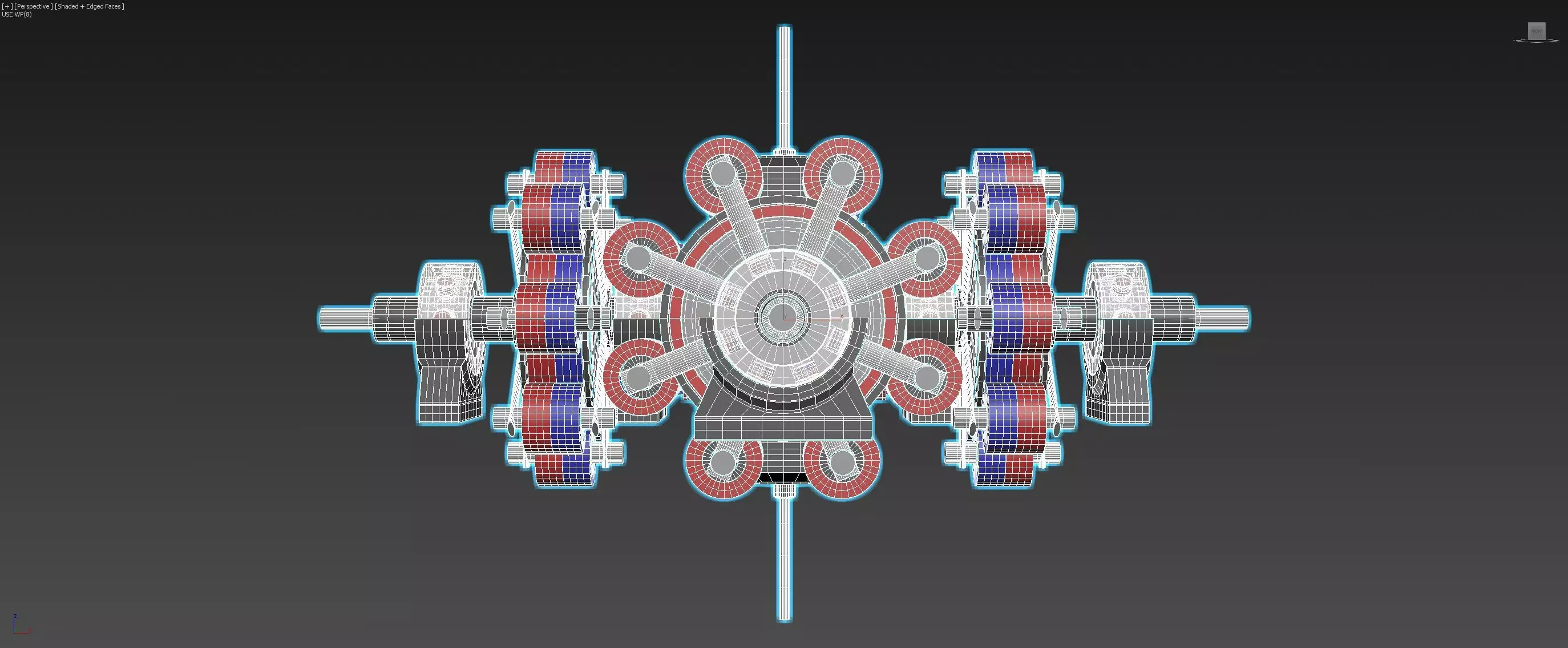 6D Suspended Inverted Magnetic Coupling - Concept 3D model_0