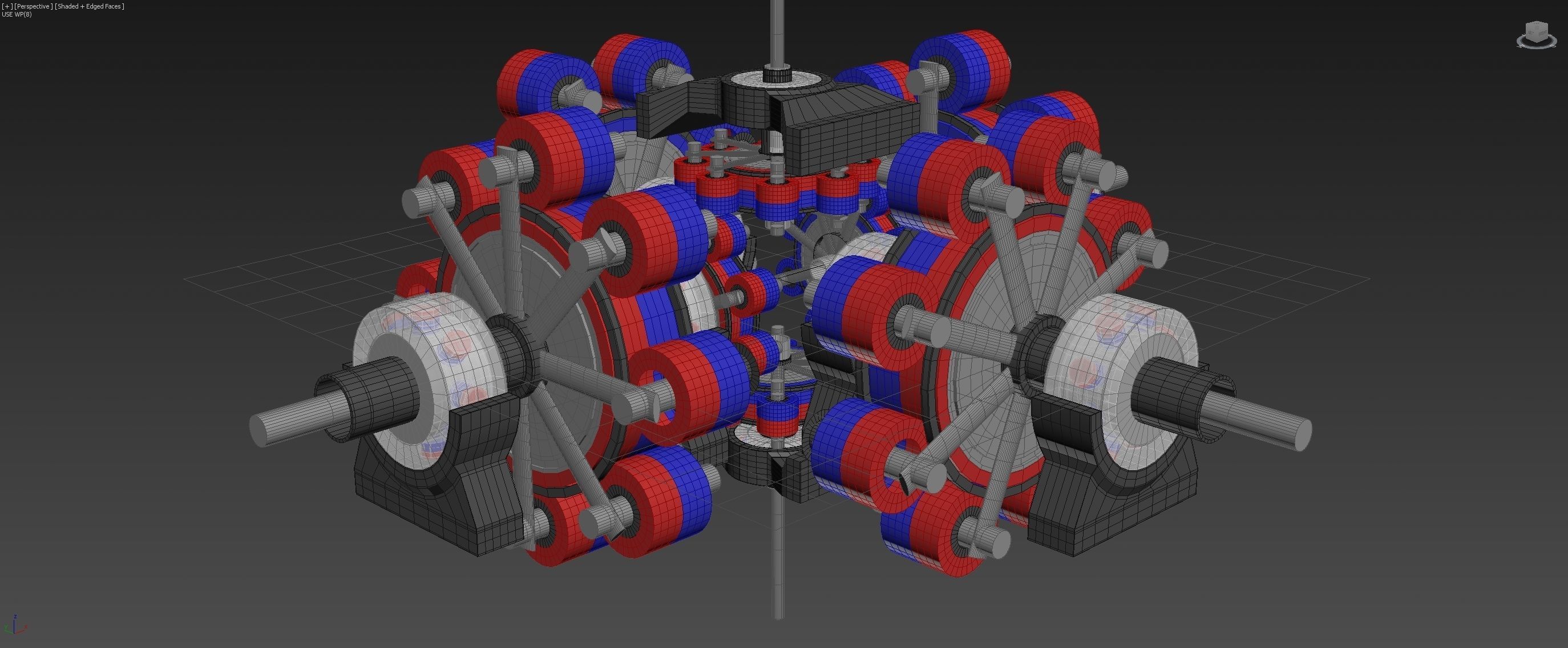 6D Suspended Inverted Magnetic Coupling - Concept 3D model_4