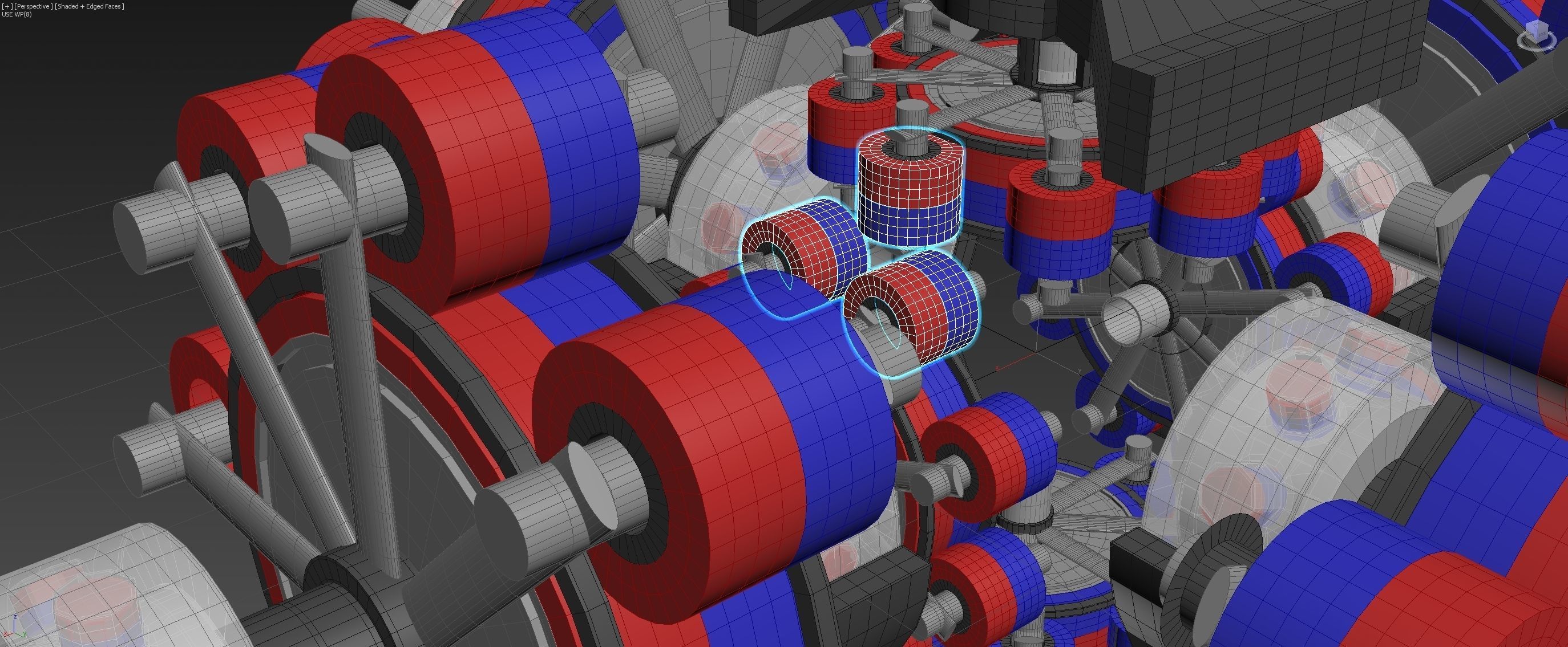 6D Suspended Inverted Magnetic Coupling - Concept 3D model_15