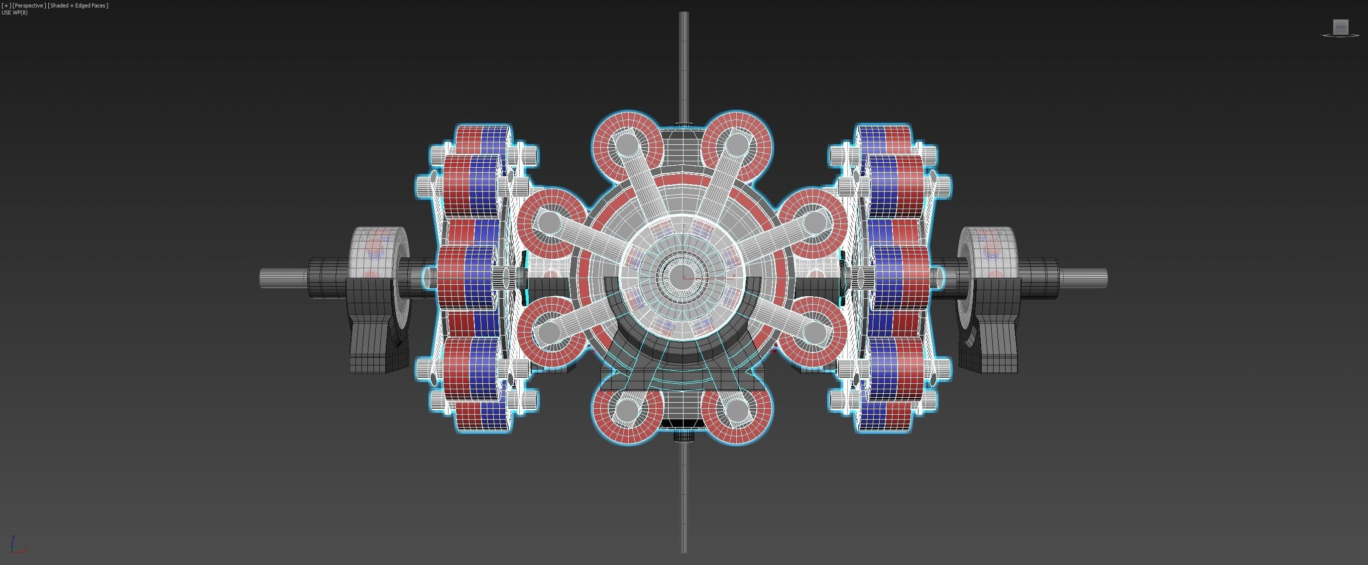 6D Suspended Inverted Magnetic Coupling - Concept 3D model_3