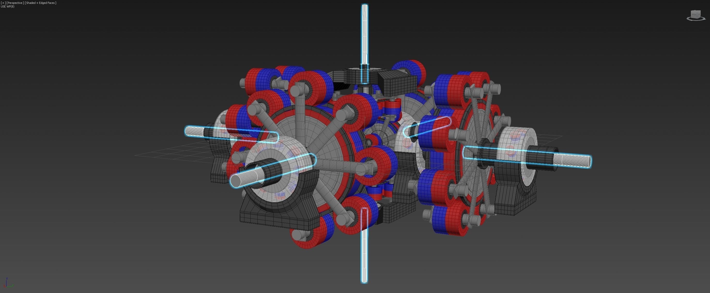 6D Suspended Inverted Magnetic Coupling - Concept 3D model_16