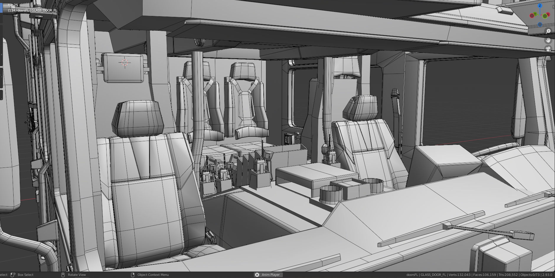 Firetruck Pierce Ascendant 107 Heavy-Duty Tiller Aerial Ladder Low-poly 3D model_17