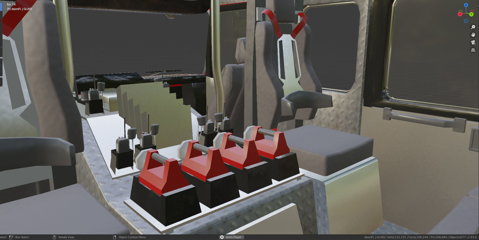 Firetruck Pierce Ascendant 107 Heavy-Duty Tiller Aerial Ladder Low-poly 3D model_27