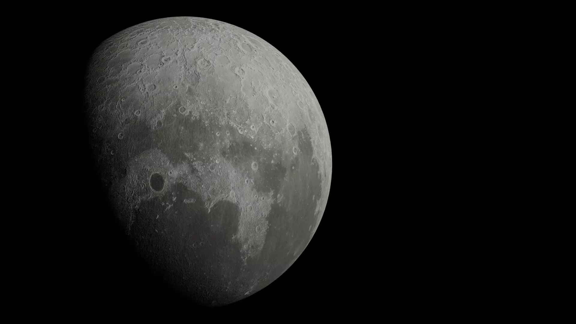 Moon space Free 3D model_0