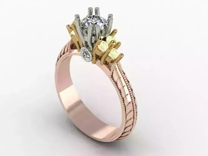 solitare style ring for wedding