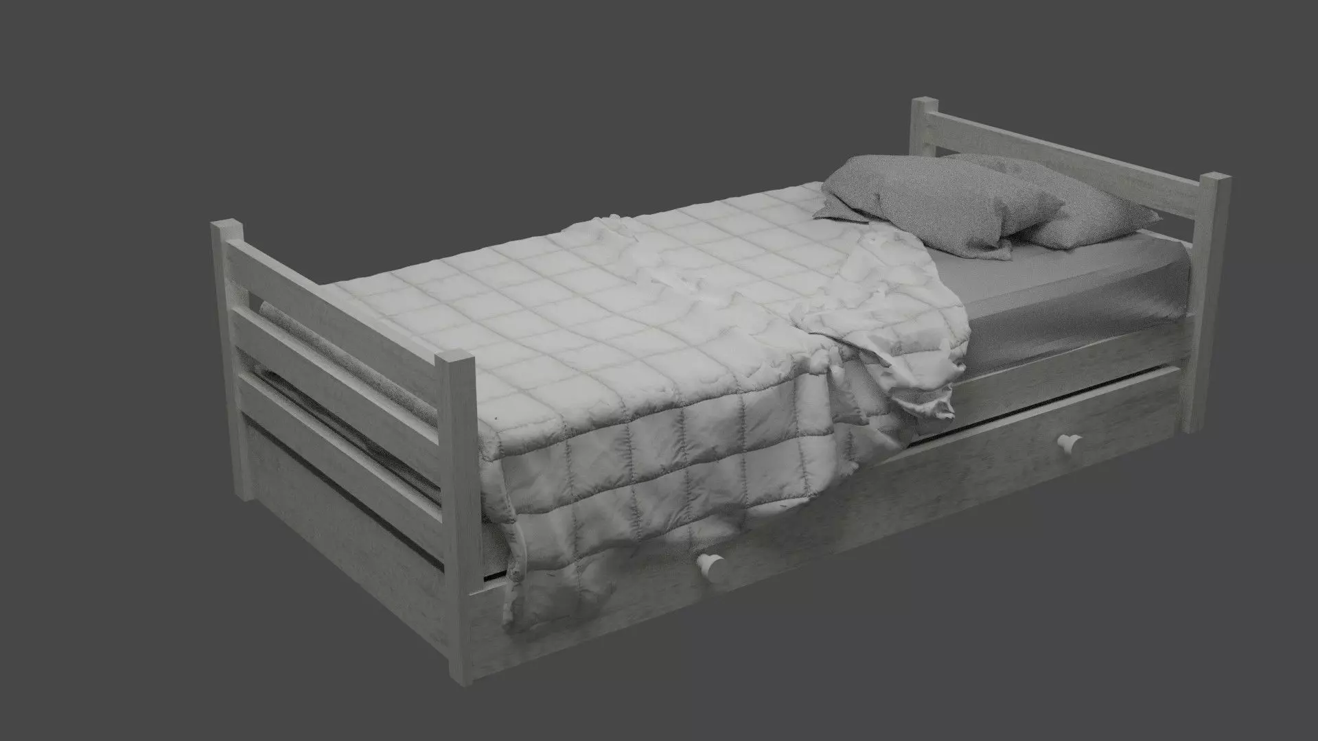Kids bed  Free 3D model_0