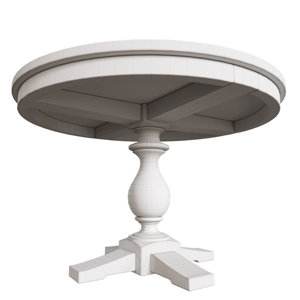 Lehome T268 Round Dining Table 3D model_5