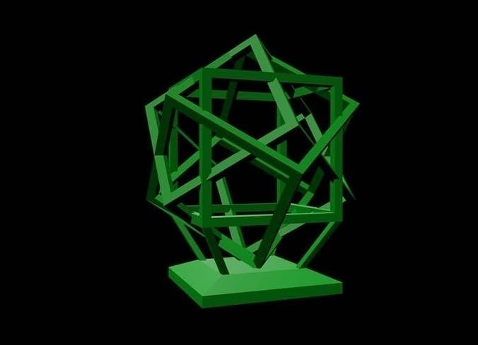 4D Complex Cubes 3D Print Ready Free 3D print model