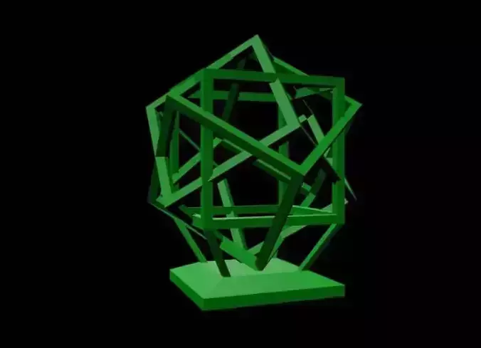 4D Complex Cubes 3D Print Ready Free 3D print model
