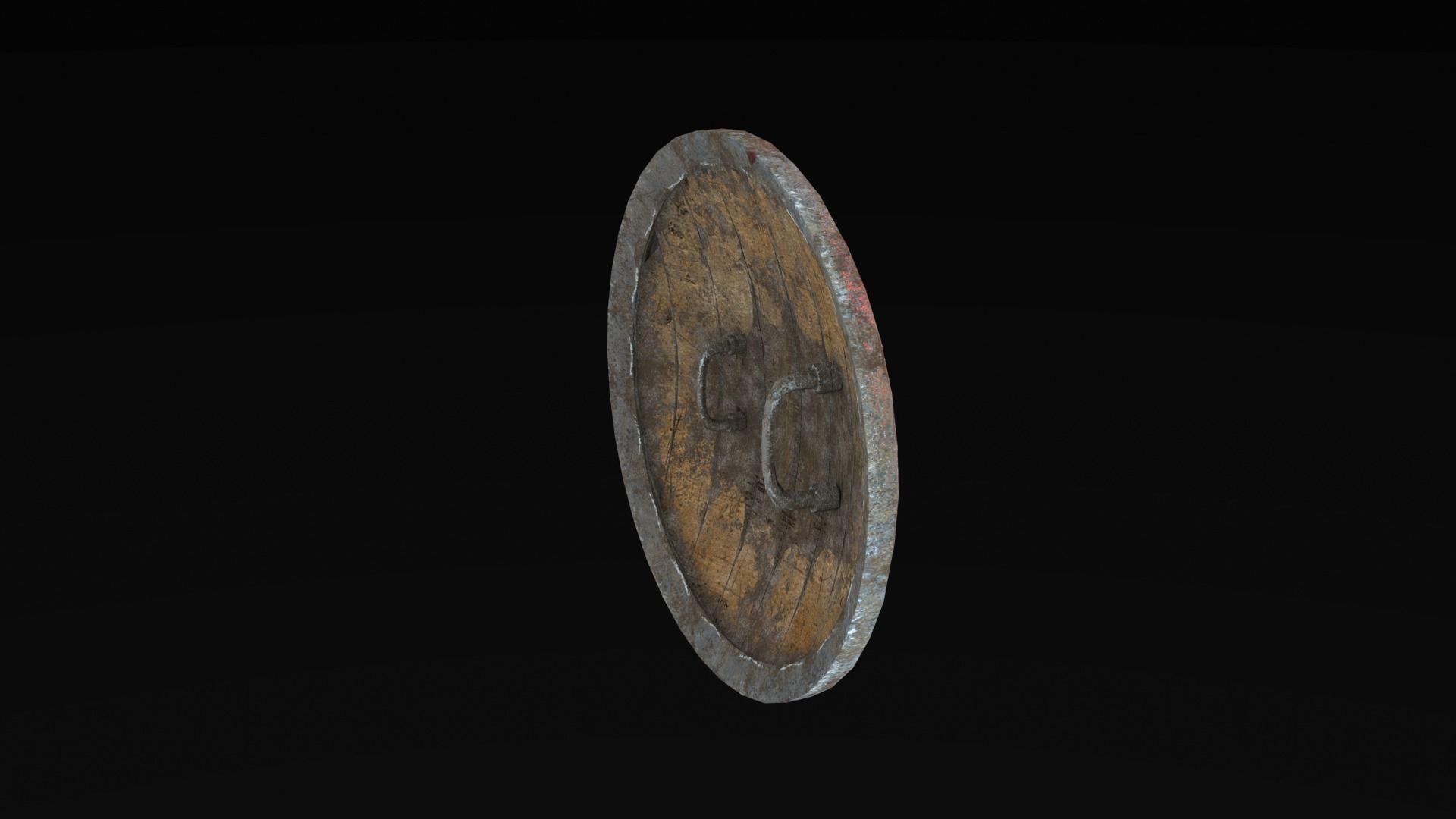 Low Poly War Shield Low-poly 3D model_14