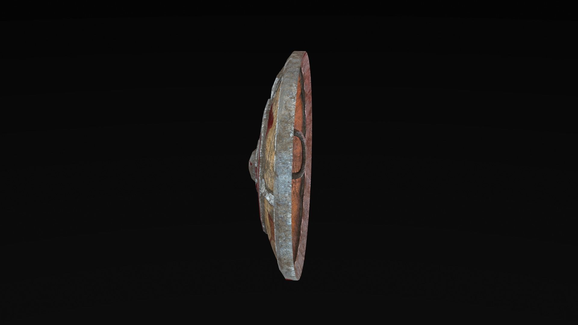 Low Poly War Shield Low-poly 3D model_18