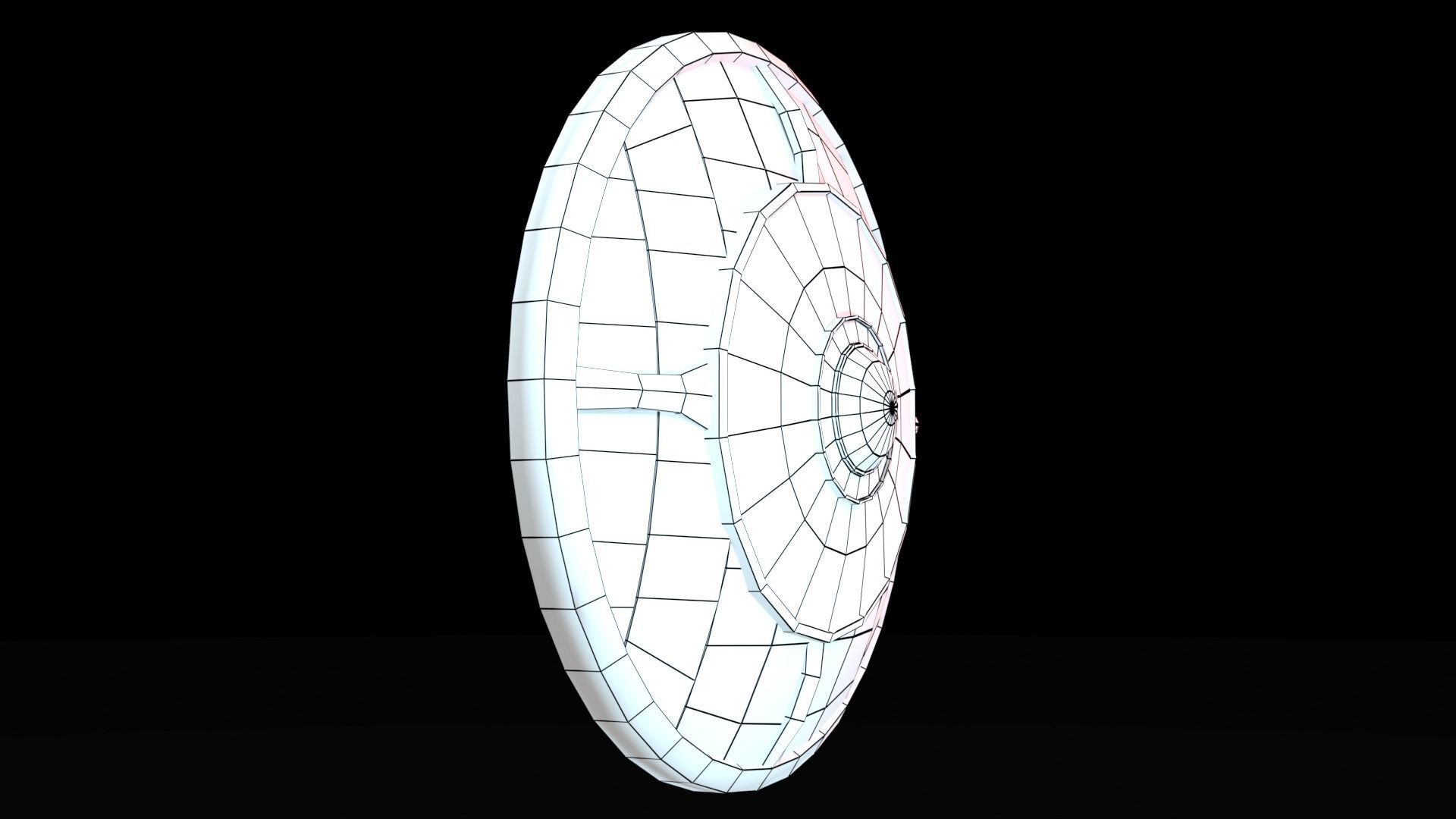 Low Poly War Shield Low-poly 3D model_33