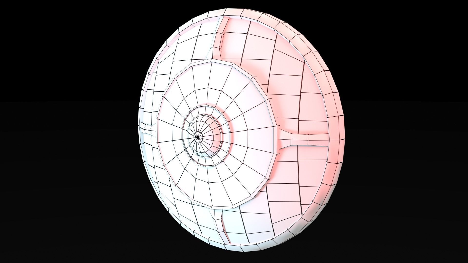 Low Poly War Shield Low-poly 3D model_26