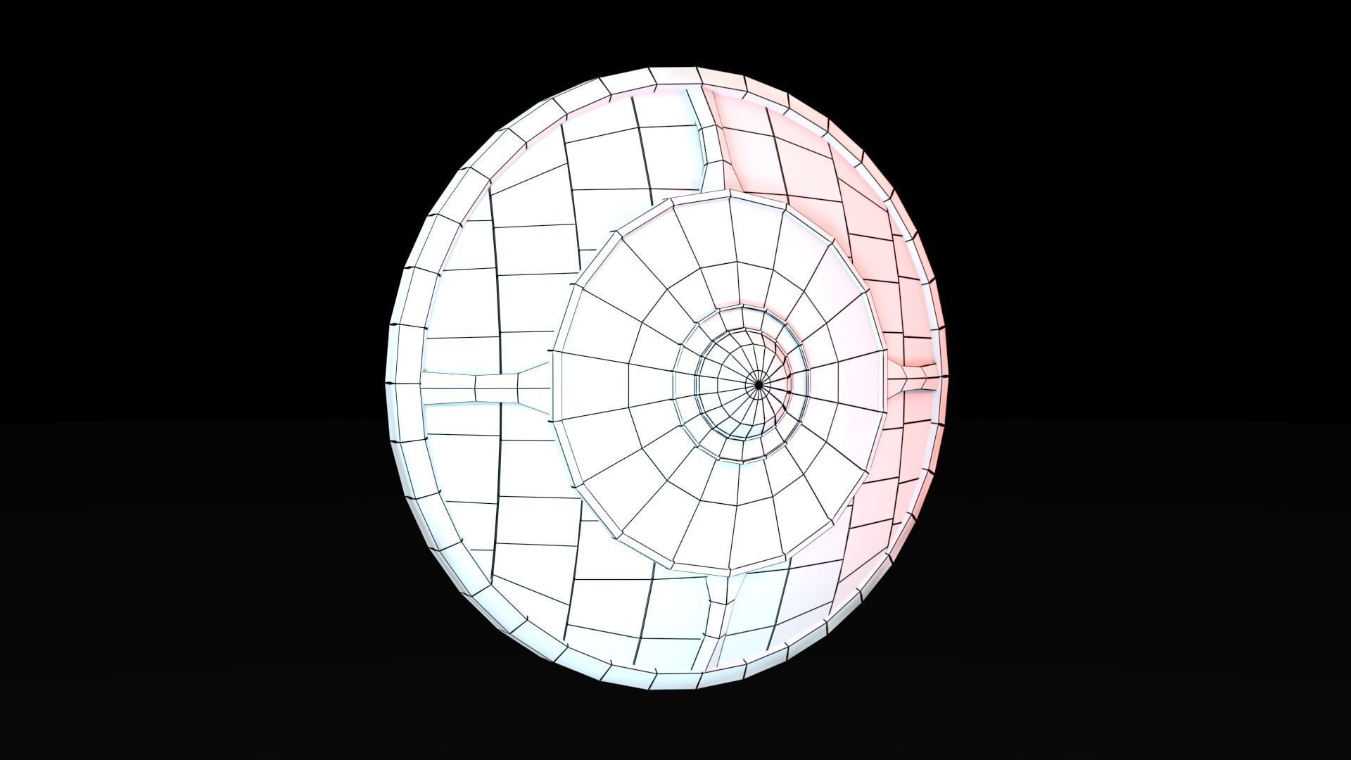 Low Poly War Shield Low-poly 3D model_25