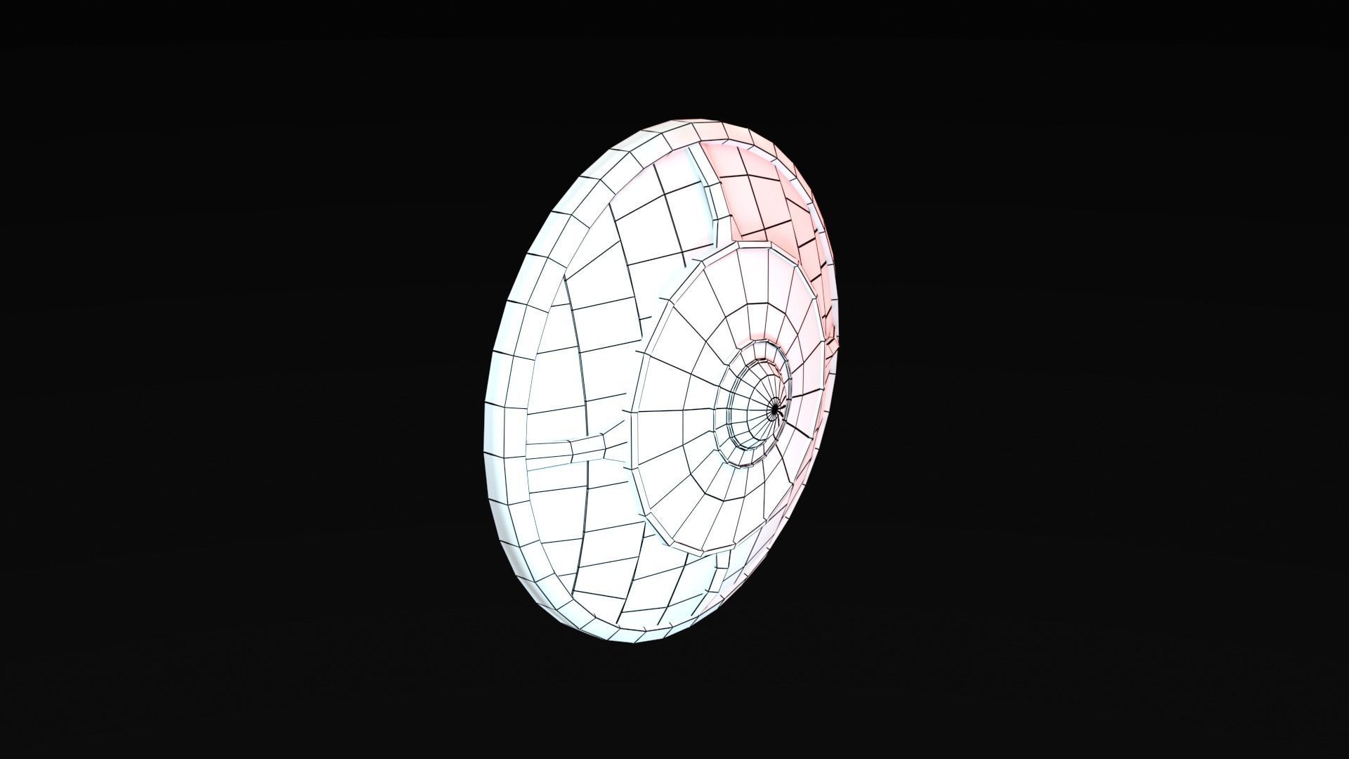 Low Poly War Shield Low-poly 3D model_36