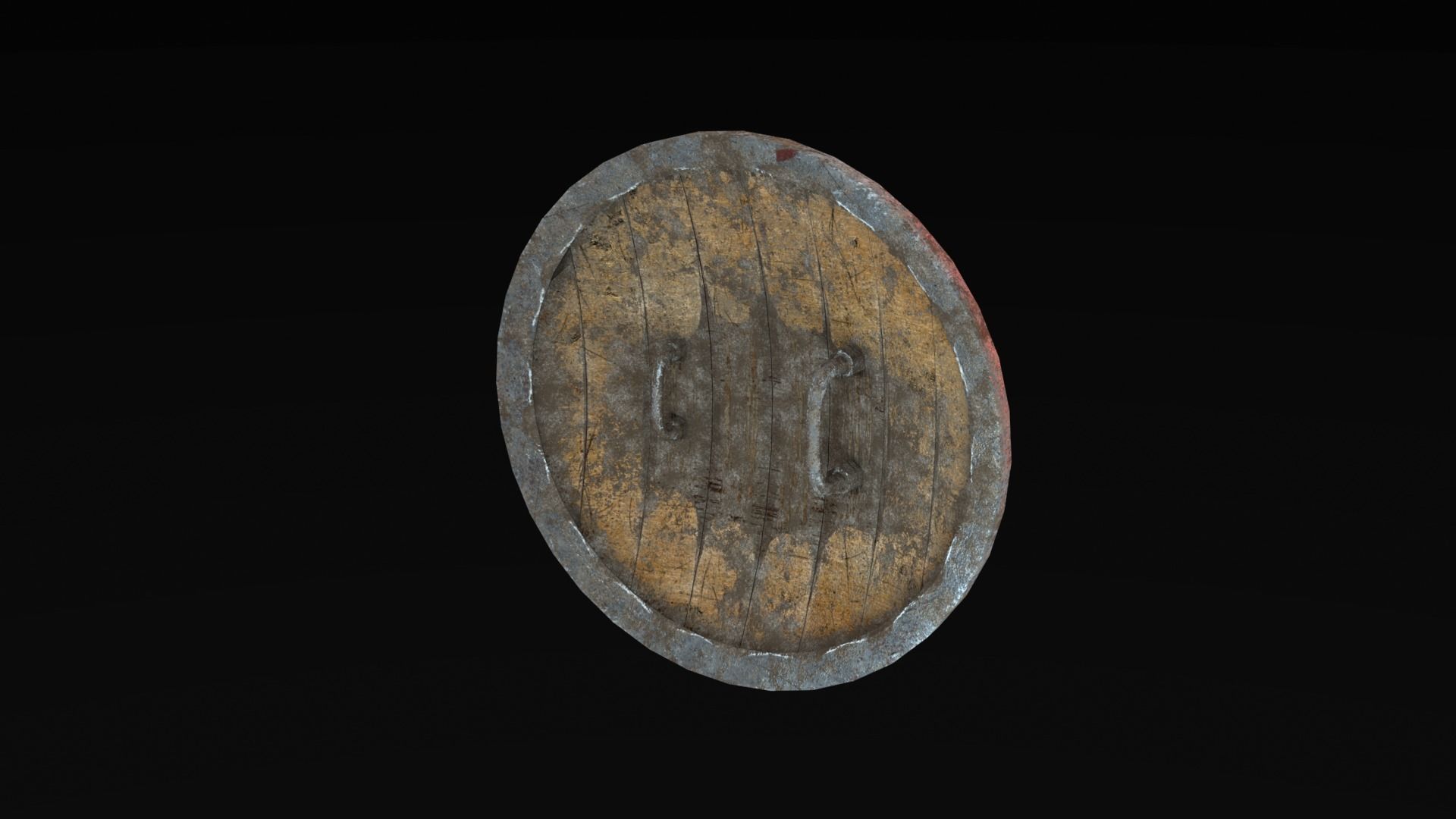 Low Poly War Shield Low-poly 3D model_15