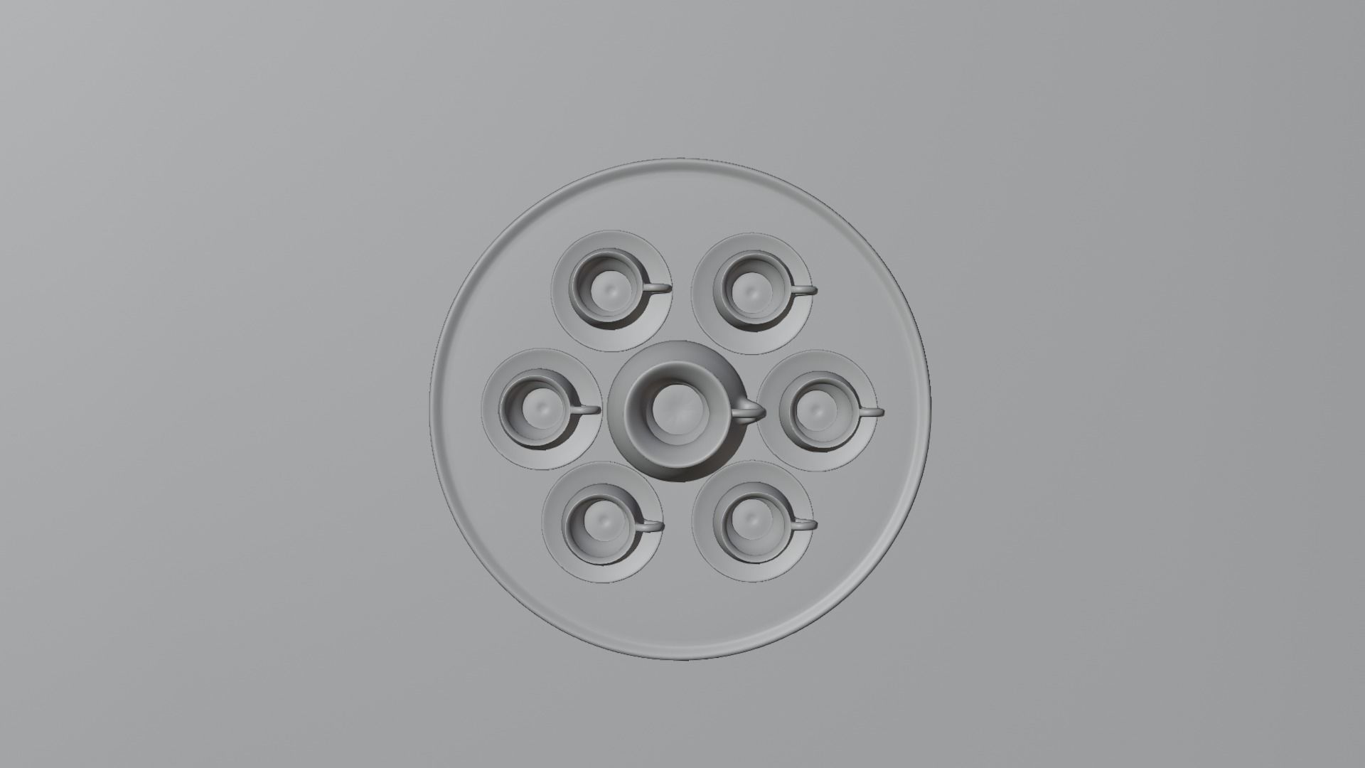 Vase and mugs set 3D model_17