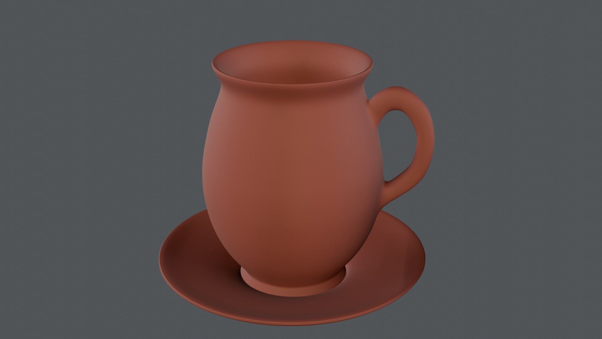 Vase and mugs set 3D model_14
