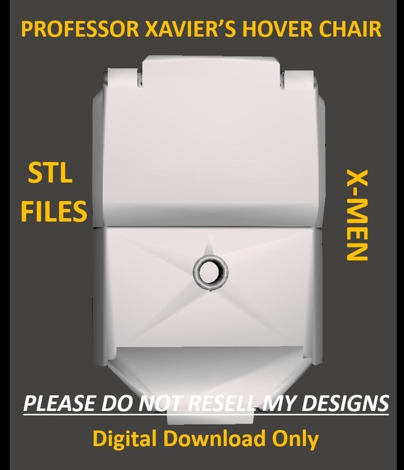 Professor Xavier Hover Chair STL  3D print model_6