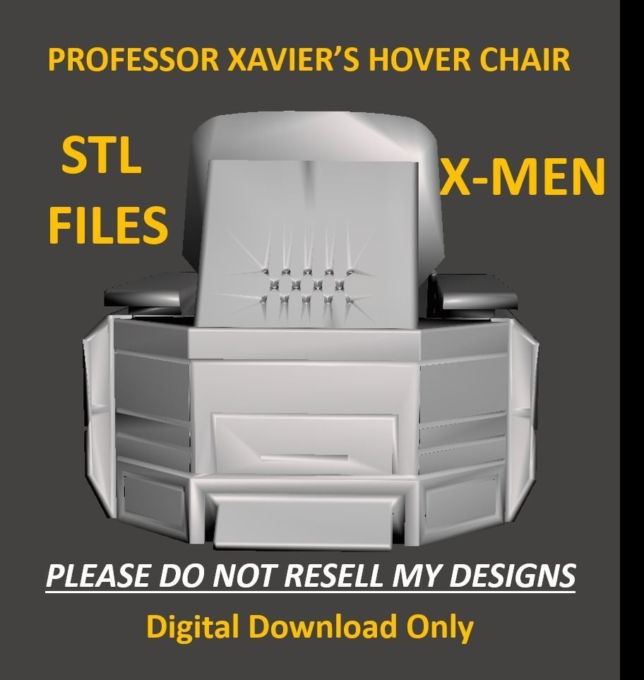 Professor Xavier Hover Chair STL  3D print model_4