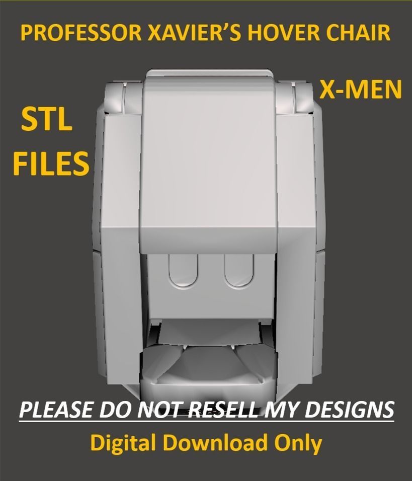 Professor Xavier Hover Chair STL  3D print model_5