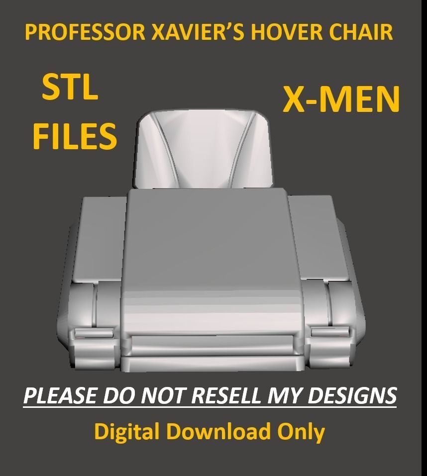 Professor Xavier Hover Chair STL  3D print model_1