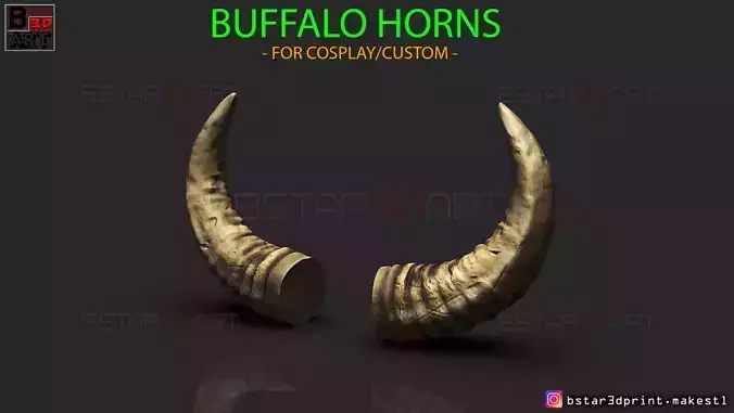 Buffalo Horns - Satan Horns - Demon Horns