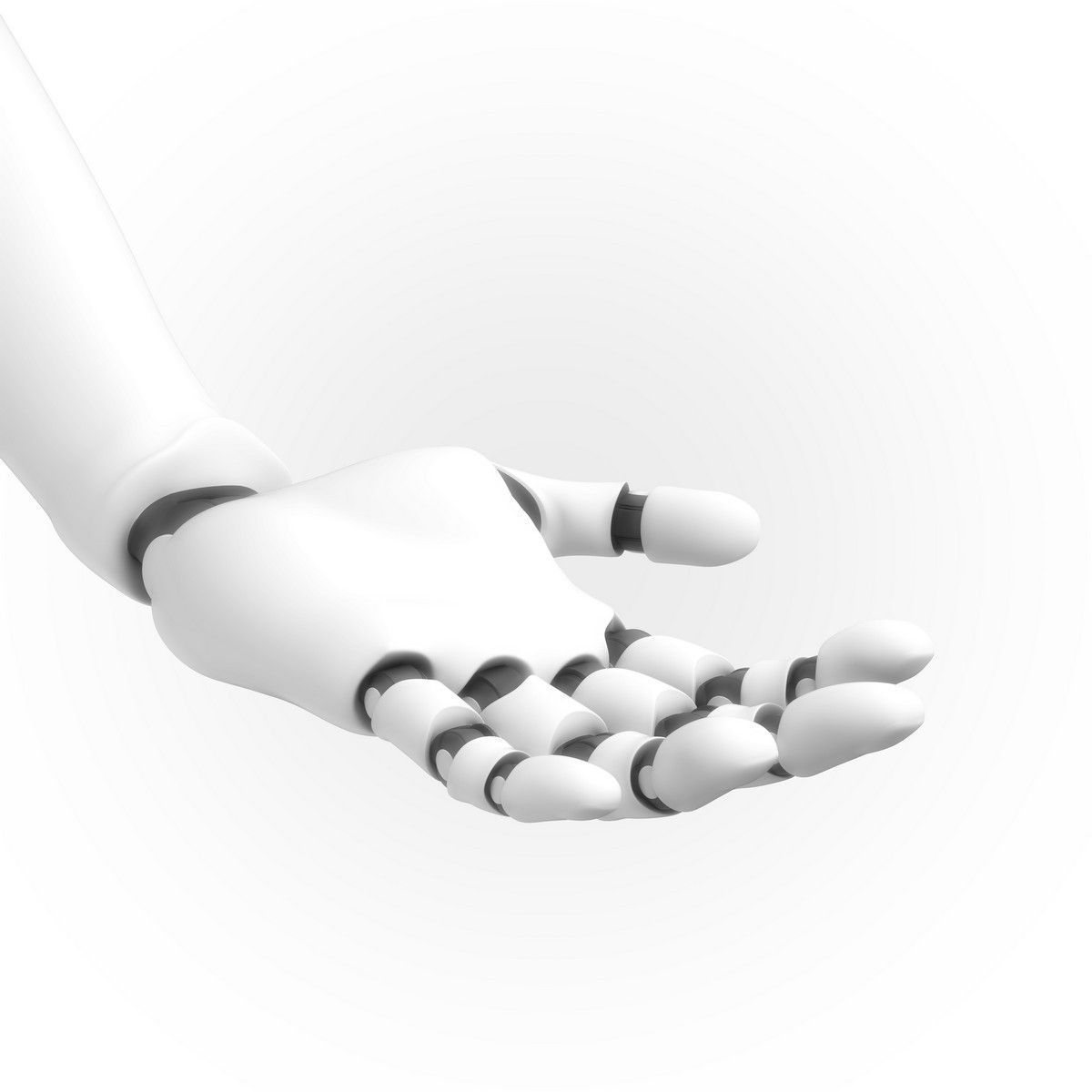 Robot Hand Rigged Animated 3D Model animated rigged MAX