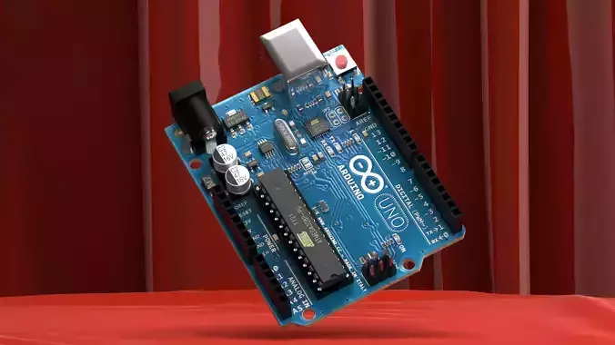 Arduino Uno R3 DIP 3D model