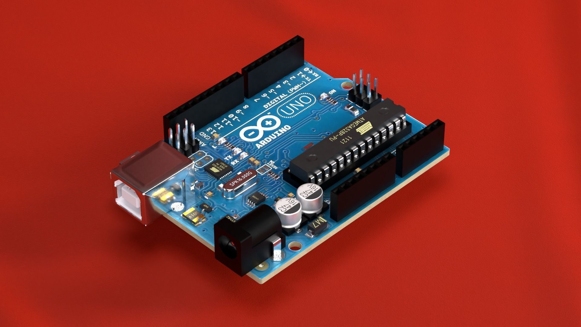 Arduino Uno R3 DIP 3D model_10
