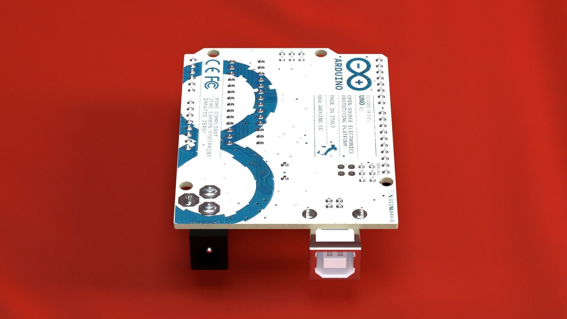 Arduino Uno R3 DIP 3D model_11